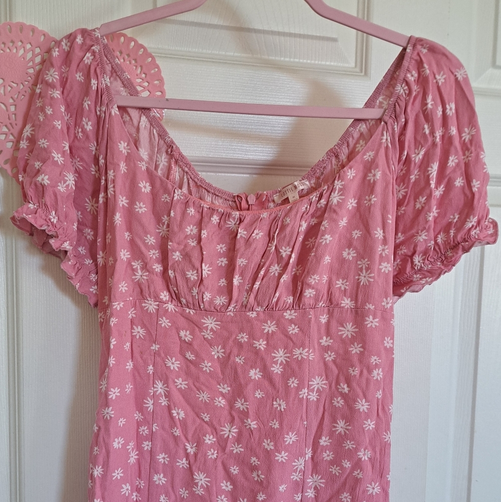 Pink mini dress